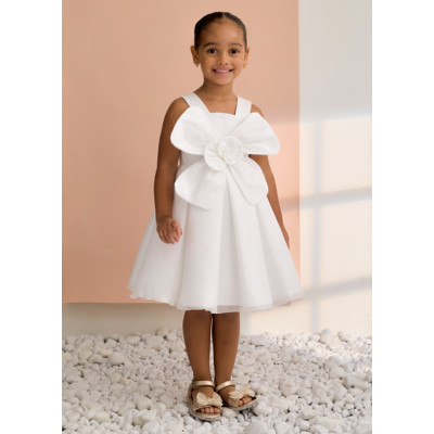 Vestido flor organza