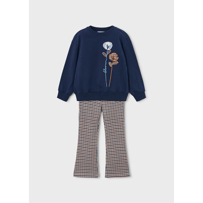 Conj. leggings felpa estampad