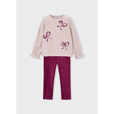 Conj. leggings laços
