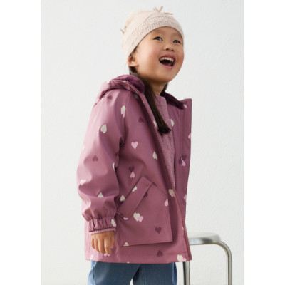 Parka com capucho pêlo