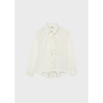 Blusa popeline gravata
