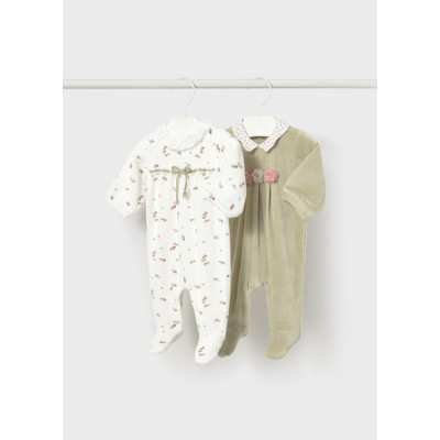 Conj Babygrow c/ gola redonda