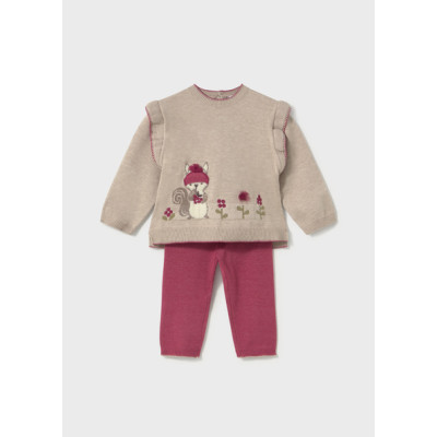 Conj. calça tricô