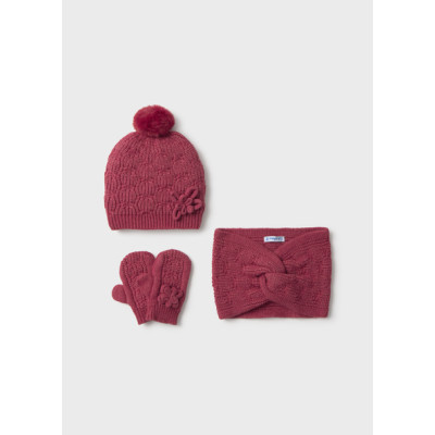 Conj. gorro cuequita tricô