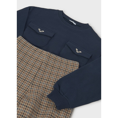 Conj. calça jacquard