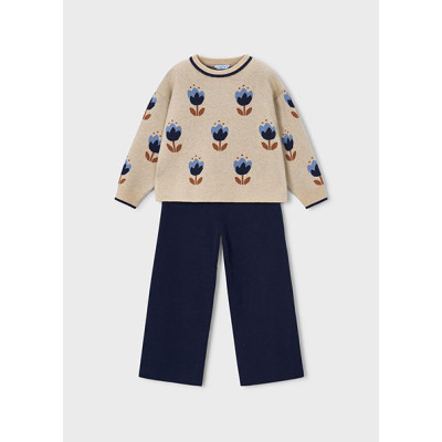 Conj. calça tricot