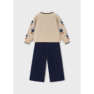 Conj. calça tricot