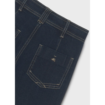 Calça denim wide leg