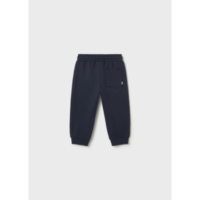 Calça felpa básica punhos
