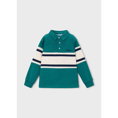Polo m/comp. combinado bebé