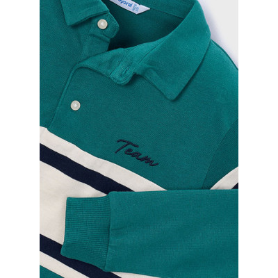 Polo m/comp. combinado bebé