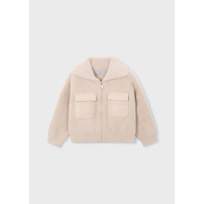 Casaco tricot pelo