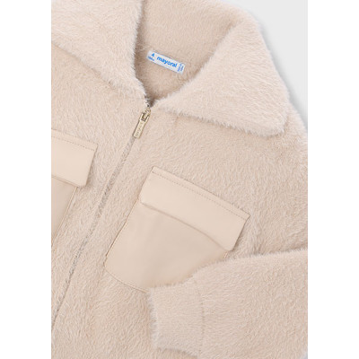 Casaco tricot pelo