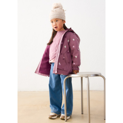 Parka com capucho pêlo