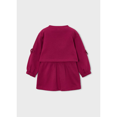 Vestido felpa bordado
