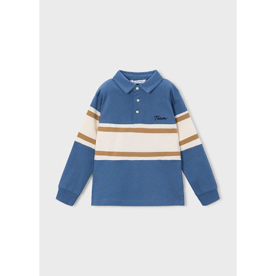 Polo m/comp. combinado bebé