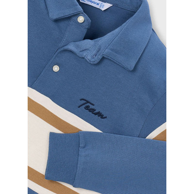 Polo m/comp. combinado bebé