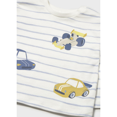 Camisola riscas e print