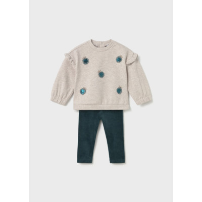 Conj. leggings veludo