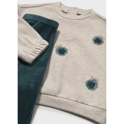 Conj. leggings veludo