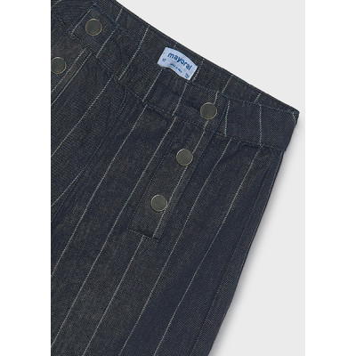 Calça denim wide leg