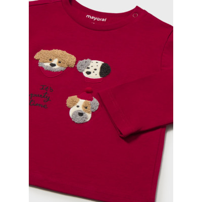 Camiseta m/comp. bordada