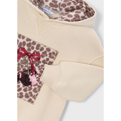 Vestido felpa carapuço