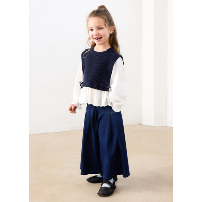 Blusa/colete combinada