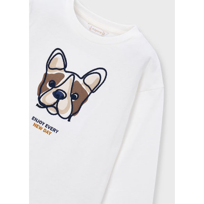 Camiseta m/comp. bordada
