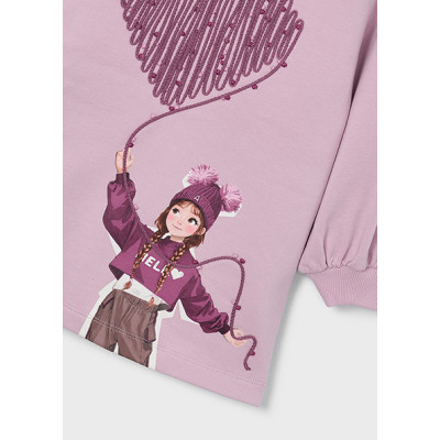 Vestido felpa serigrafia