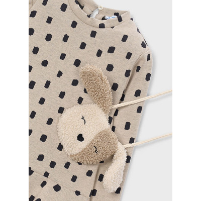 Vestido jaquard c/bolsa