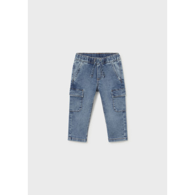 Calça soft denim cargo