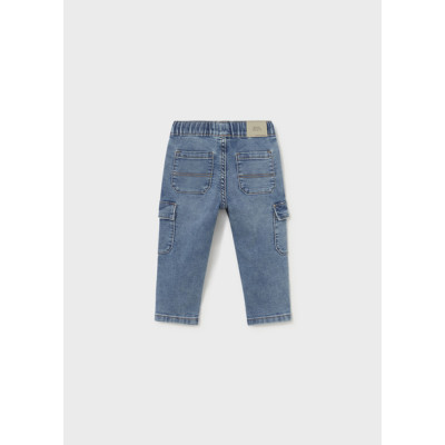 Calça soft denim cargo
