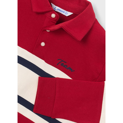 Polo m/comp. combinado bebé