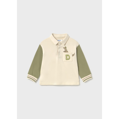 Polo m/comp. combinado bebé