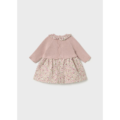 Vestido malha combinado
