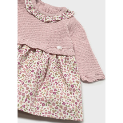 Vestido malha combinado