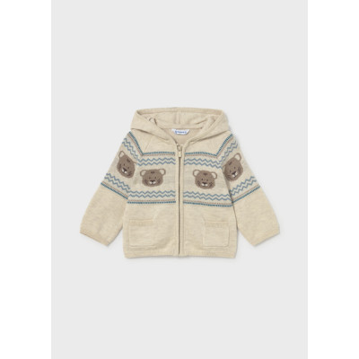 Casaco tricot jacquard