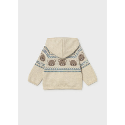 Casaco tricot jacquard
