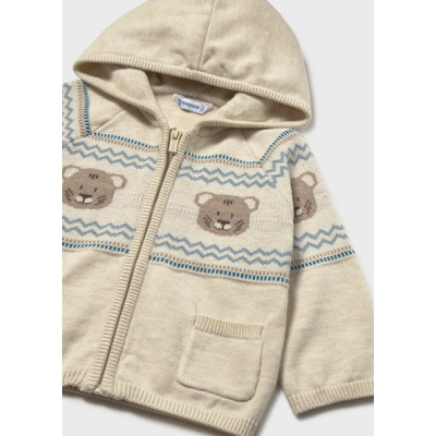 Casaco tricot jacquard