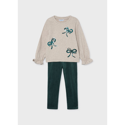Conj. leggings laços