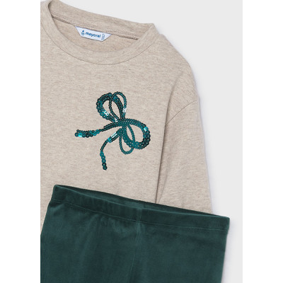 Conj. leggings laços