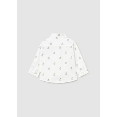 Camisa m/comp. jacquard