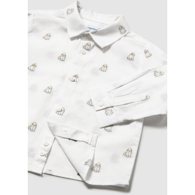 Camisa m/comp. jacquard