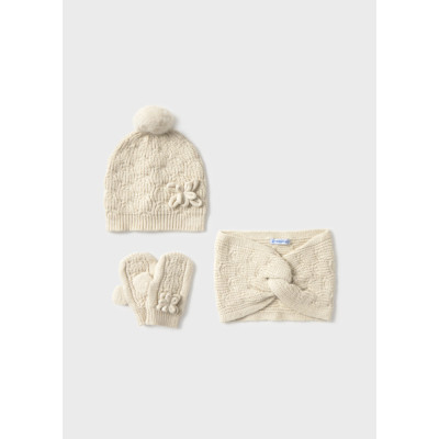Conj. gorro cuequita tricô