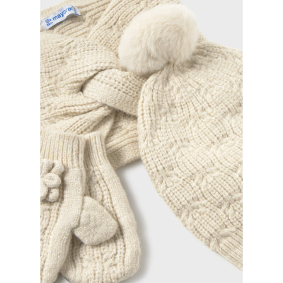 Conj. gorro cuequita tricô