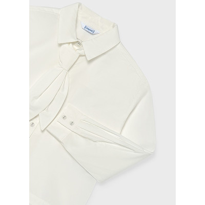 Blusa popeline gravata