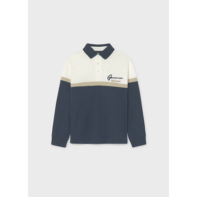 Polo m/comp. combinado bebé