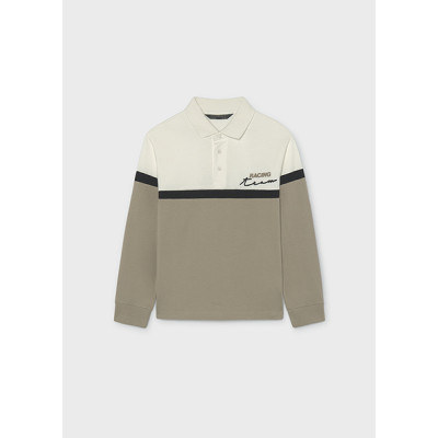 Polo m/comp. combinado bebé