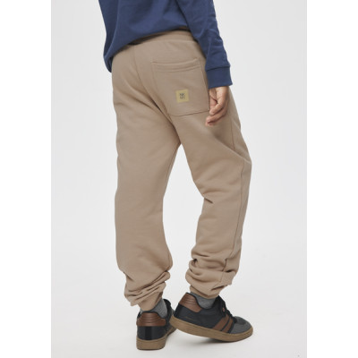 Calça felpa básica punhos